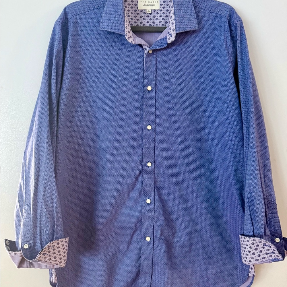 EUC Ted Baker Euro-Chic Button Down Shirt with Flip Cuffs